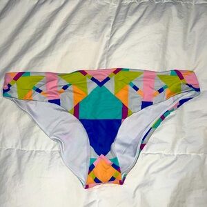Victoria Secret: colorful geometric bikini bottoms size Large